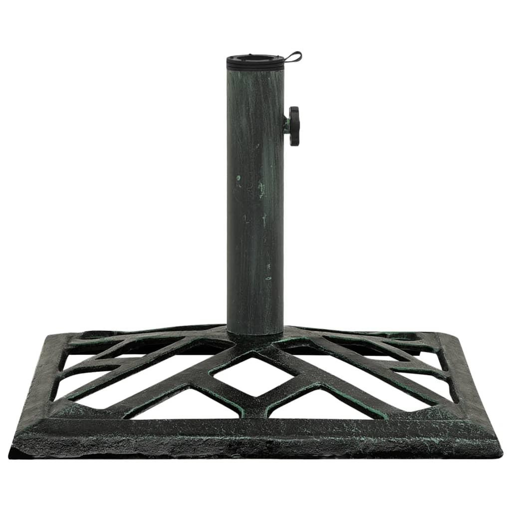 Voir la diapositive 1 : VIDAXL Socle de parasol Vert 44x44x31 cm Fonte