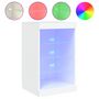 Voir la diapositive 2 : VIDAXL Buffet avec lumieres LED blanc 41x37x67 cm