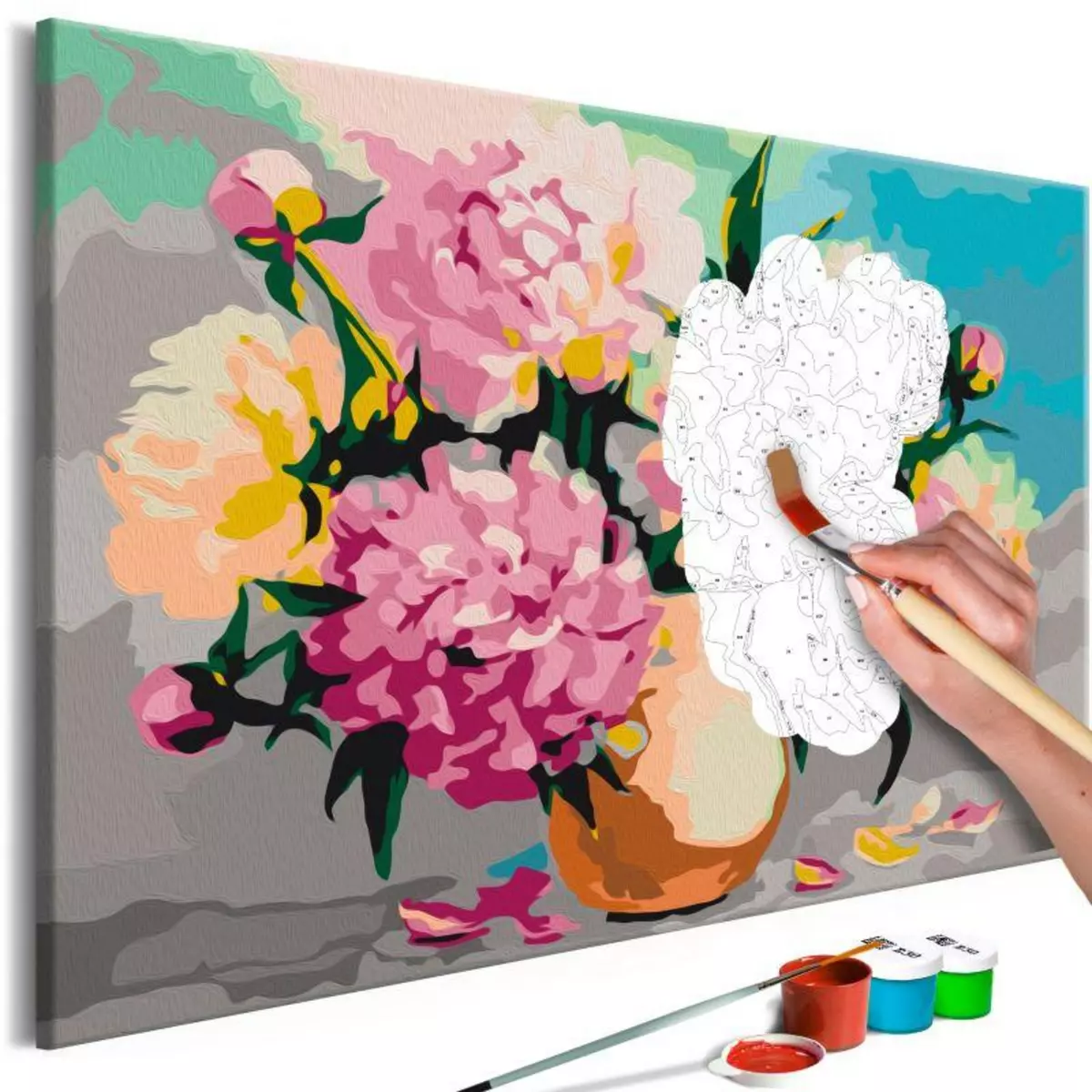 Paris Prix Tableau à Peindre Soi-Même  Flowers in Vase  40x60cm