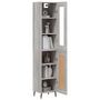 Voir la diapositive 3 : VIDAXL Buffet haut Sonoma gris 34,5x34x180 cm Bois d'ingenierie