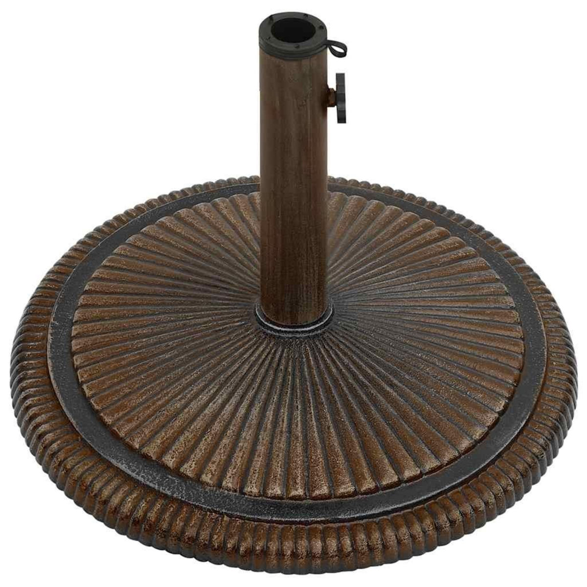 VIDAXL Socle de parasol Bronze 45x45x30 cm Fonte