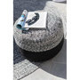 Voir la diapositive 3 : Paris Prix Pouf Rond Design  Miami  50cm Noir & Blanc