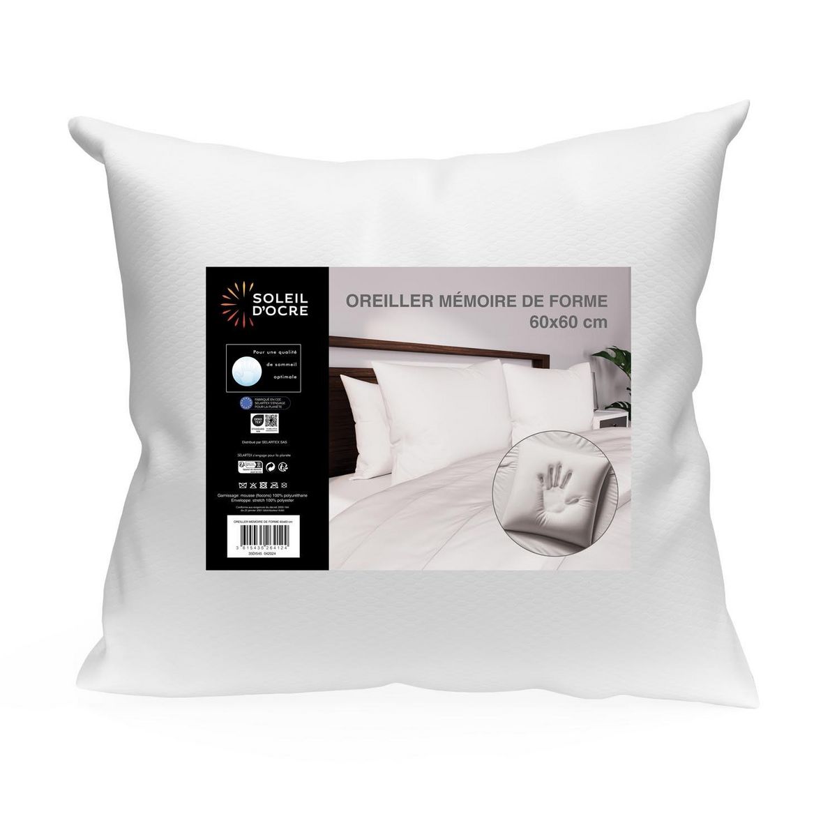 SOLEIL D'OCRE Oreiller mémoire de forme, par Soleil d'ocre