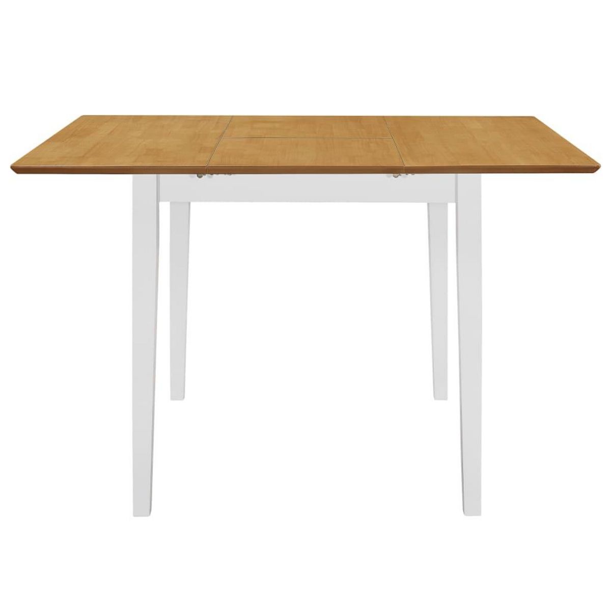 VIDAXL Table a manger extensible Blanc (80-120)x80x74 cm MDF