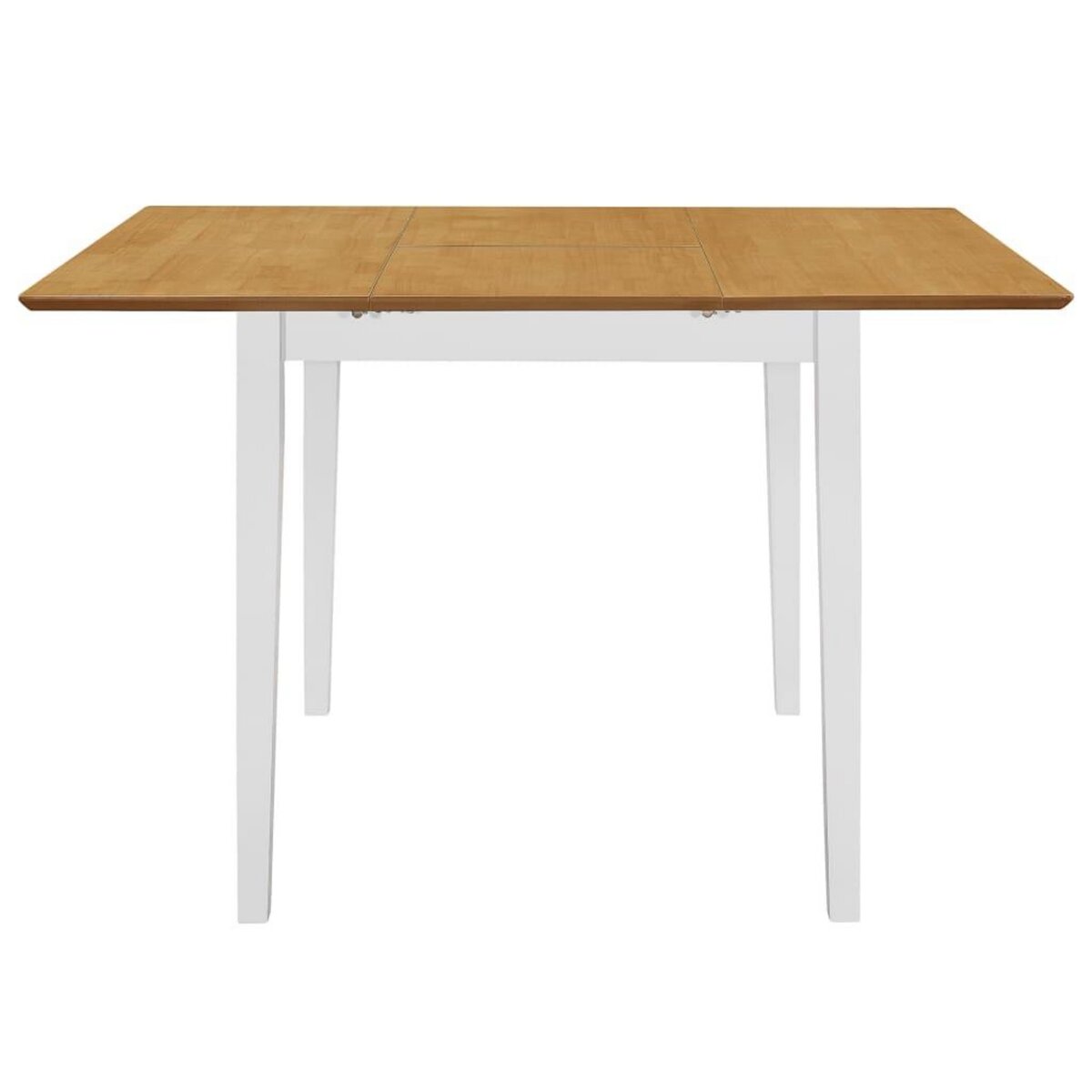 VIDAXL Table a manger extensible Blanc (80-120)x80x74 cm MDF