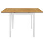 Voir la diapositive 4 : VIDAXL Table a manger extensible Blanc (80-120)x80x74 cm MDF