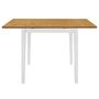 Voir la diapositive 4 : VIDAXL Table a manger extensible Blanc (80-120)x80x74 cm MDF