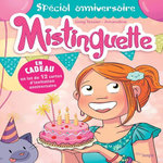 MISTINGUETTE : SPECIAL ANNIVERSAIRE. EN CADEAU UN LOT DE 12 CARTES D'INVITATION ANNIVERSAIRE, Amandine