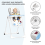 Voir la diapositive 3 : KINDERKRAFT Chaise haute bebe reglable pliante plateau amovib