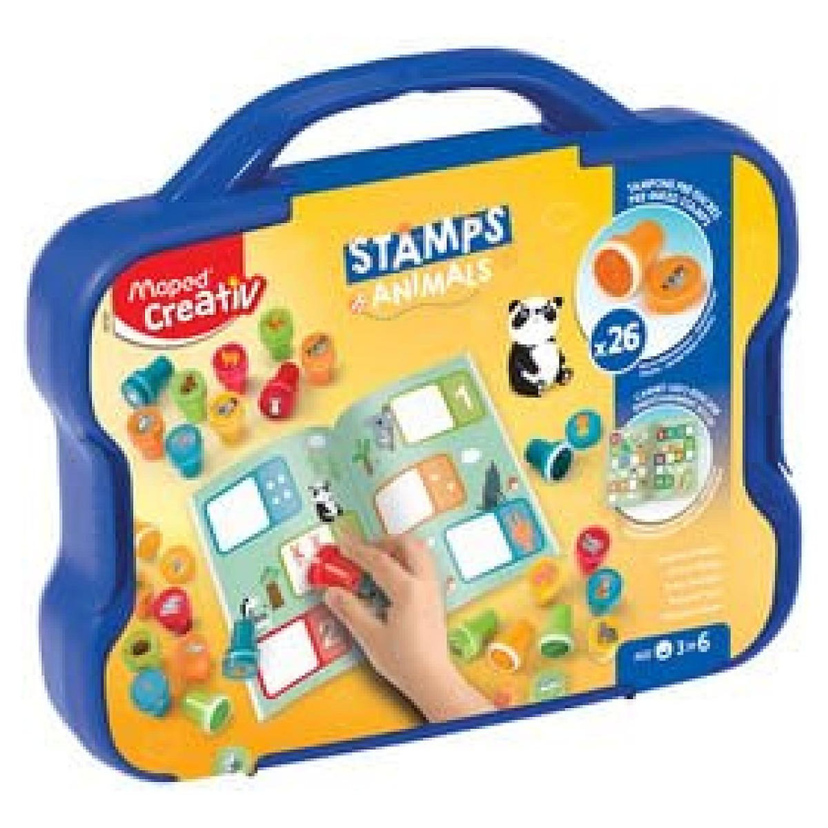 MAPED Valisette des 26 tampons creatifs - Animaux