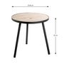 Voir la diapositive 4 : Paris Prix Table d'Appoint  Miranda  52cm Chêne & Noir