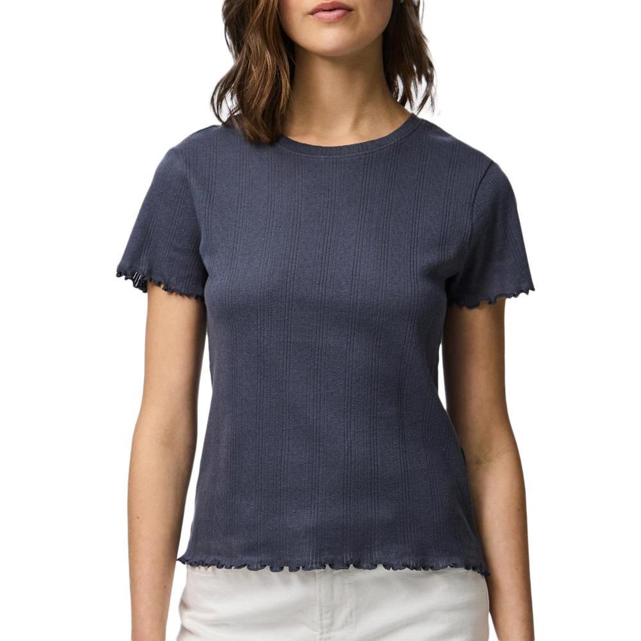 Voir la diapositive 1 : Pieces T-Shirt Marine Femme Pieces Marie