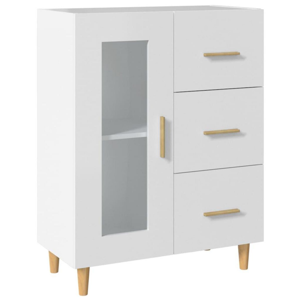 VIDAXL Buffet blanc 69,5x34x90 cm bois d'ingenierie