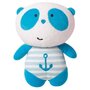 JEMINI Doudou Luminou panda bleu marin