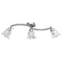 Voir la diapositive 3 : VIDAXL Plafonnier et abat-jour verre transparent 3 ampoules E14 Tulipe