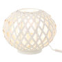 Voir la diapositive 2 : Paris Prix Lampe à Poser en Bambou  Inaya  32cm Blanc