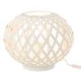 Voir la diapositive 2 : Paris Prix Lampe à Poser en Bambou  Inaya  32cm Blanc