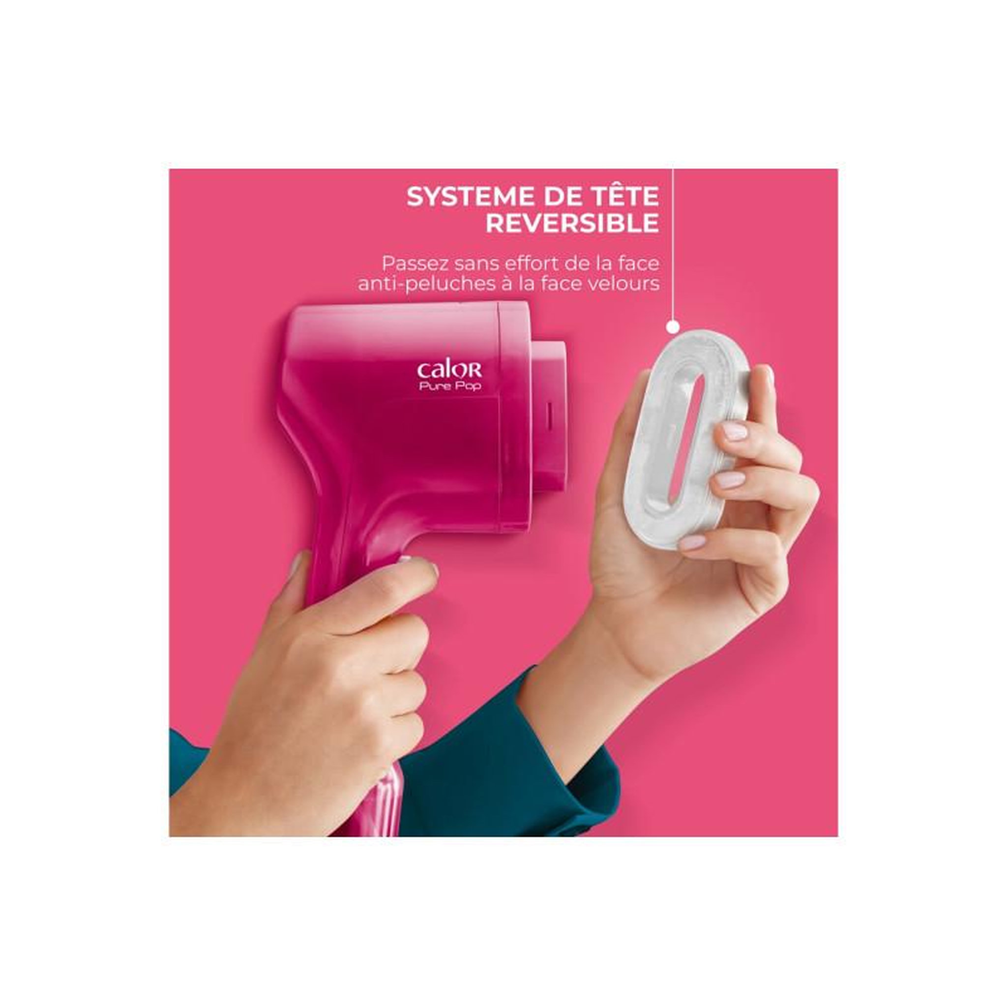Voir la diapositive 6 : CALOR Défroisseur vapeur DT2023C6 Pure Pop Rose