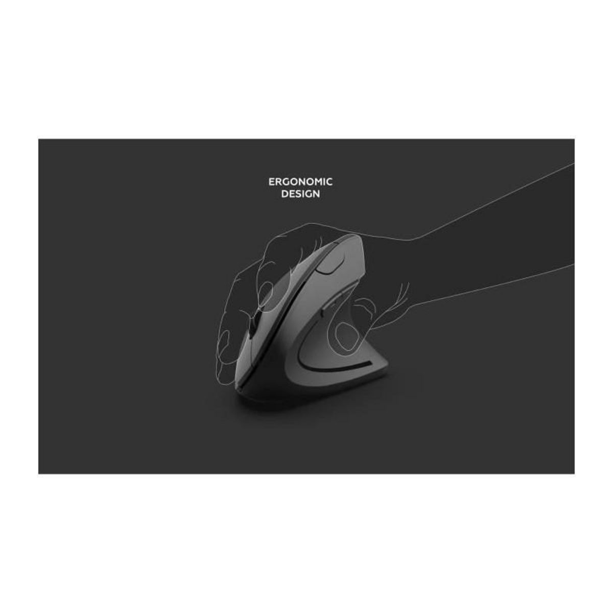 Gmobility Souris ergonomic sans fil verticale - MOBILITY - 2.4Ghz