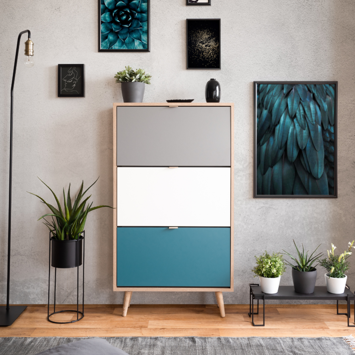 CONCEPT USINE Meuble à chaussures en bois PERAST