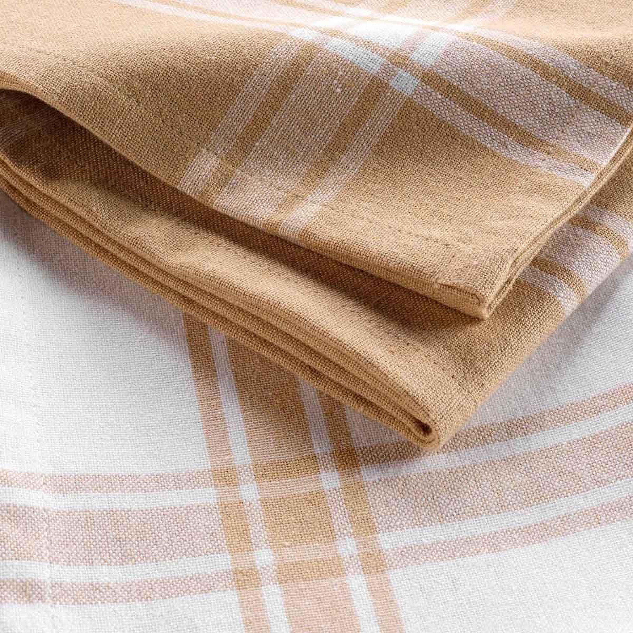 Voir la diapositive 2 : Douceur d'Intérieur Lot de 2 torchons  cuisiline  50x70cm beige