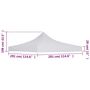 Voir la diapositive 5 : VIDAXL Toit de tente de reception 3 x 3 m Blanc