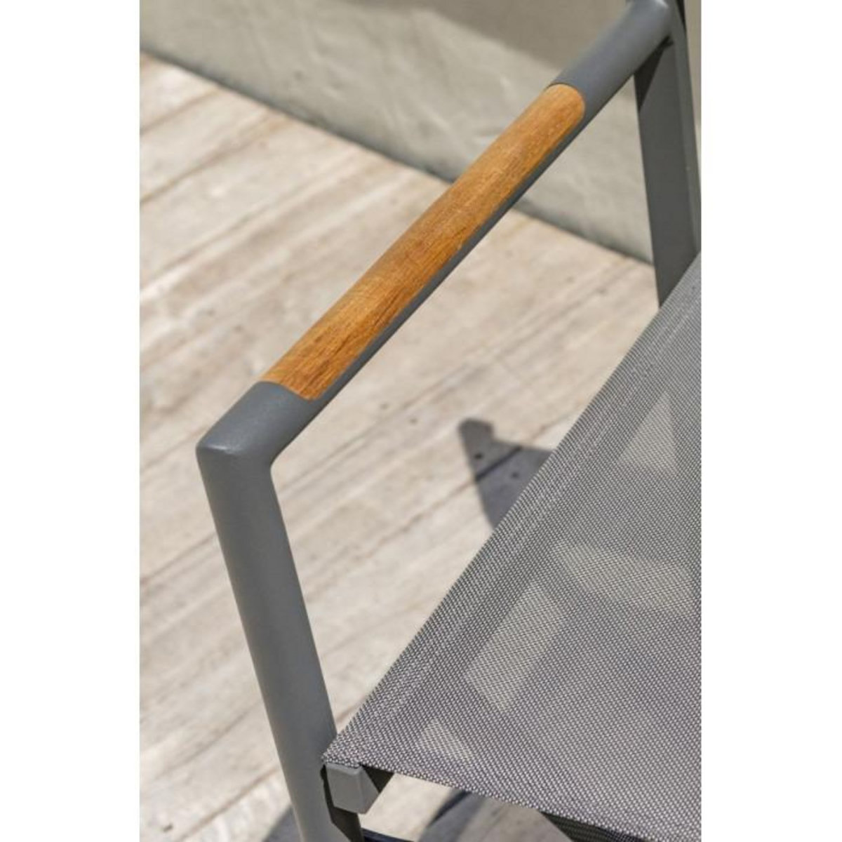 Paris Prix Fauteuil de Jardin Pliant  Honfleur  88cm Gris Anthracite