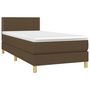 Voir la diapositive 3 : VIDAXL Sommier a lattes de lit et matelas et LED Marron fonce 80x200cm
