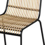 Voir la diapositive 6 : Rendez vous déco Lot de 2 chaises en rotin et structure en métal noir - Jouve