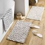 Voir la diapositive 4 : Paris Prix Tapis de Bain  Friza  45x75cm Blanc & Marron
