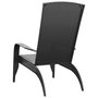 Voir la diapositive 5 : VIDAXL Chaise de jardin Adirondack Noir Resine tressee