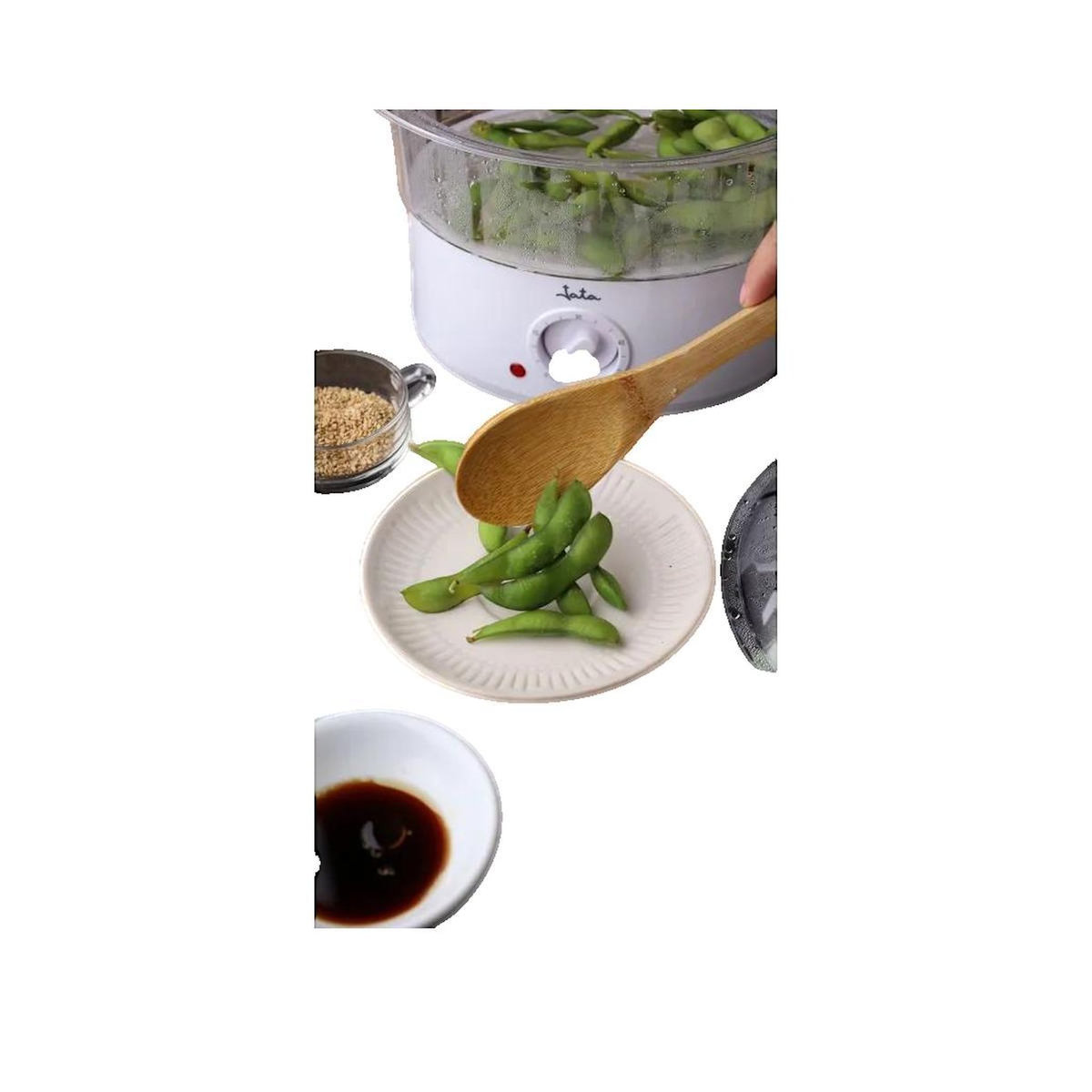 JATA Cuiseur vapeur JATA CV200 capacité 3,5 litres blanc