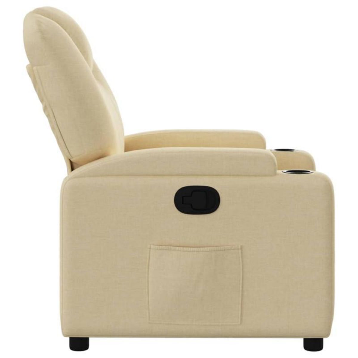 VIDAXL Fauteuil inclinable Crème Tissu