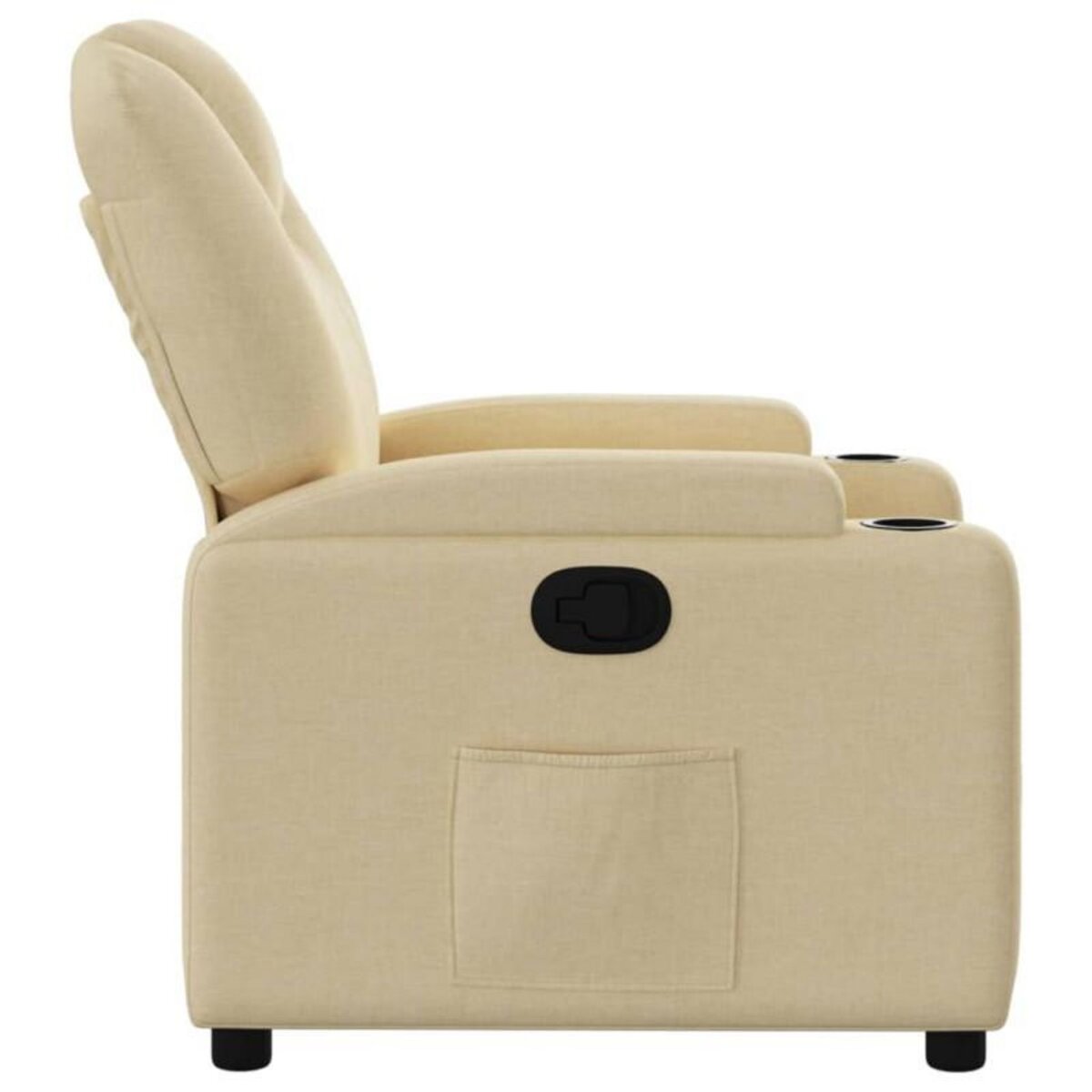 VIDAXL Fauteuil inclinable Crème Tissu