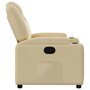 Voir la diapositive 4 : VIDAXL Fauteuil inclinable Crème Tissu