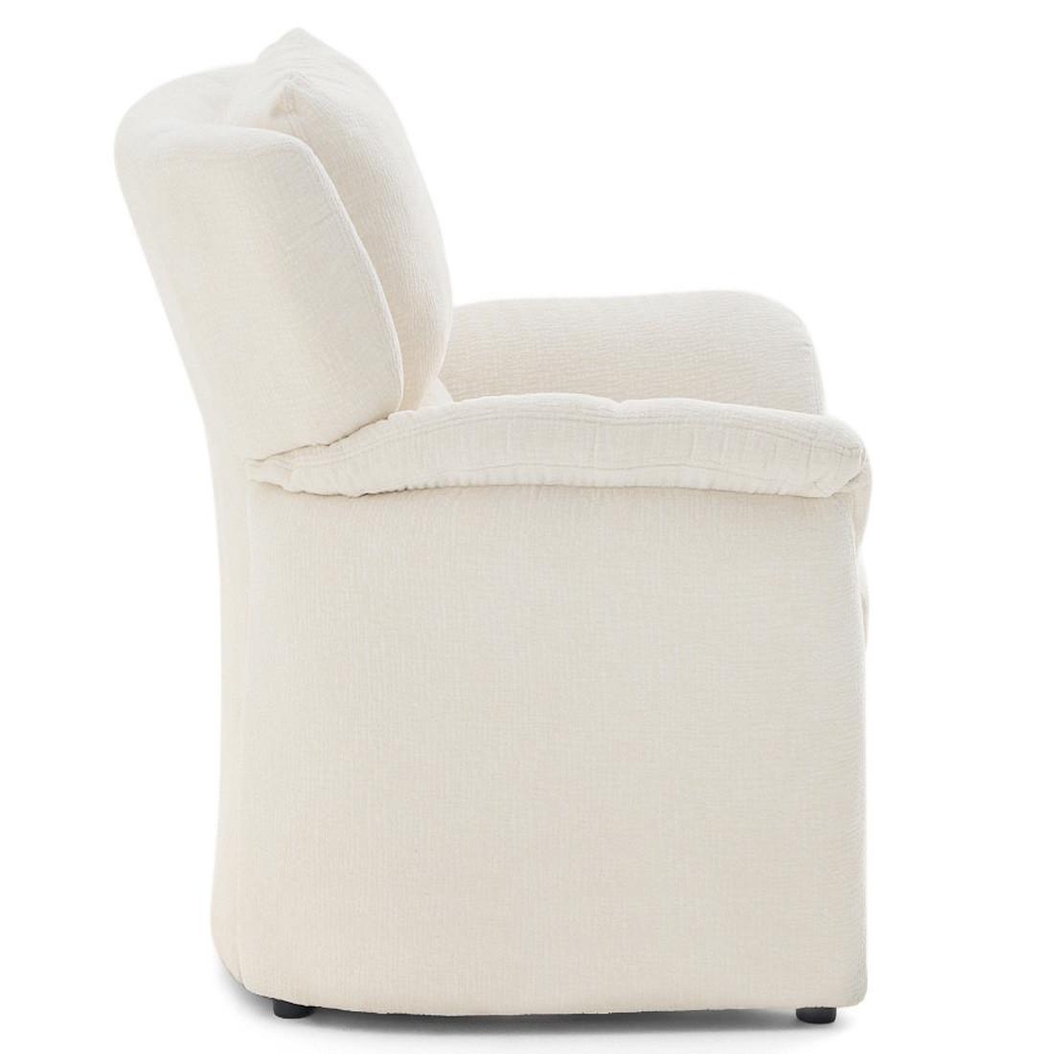 Voir la diapositive 5 : LISA DESIGN Bastille - fauteuil en tissu velours relief