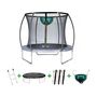 Voir la diapositive 1 : Habitat et Jardin Trampoline avec filet intérieur  jumper  - Ø 4,60 m - Gris