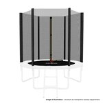 JUMP4FUN Filet de sécurité extérieur Universel pour trampoline ø 6Ft / 185Cm, 6 Perches