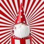 Voir la diapositive 3 : Paris Prix Gnome Père-Noël  Pois  41cm Rouge & Blanc