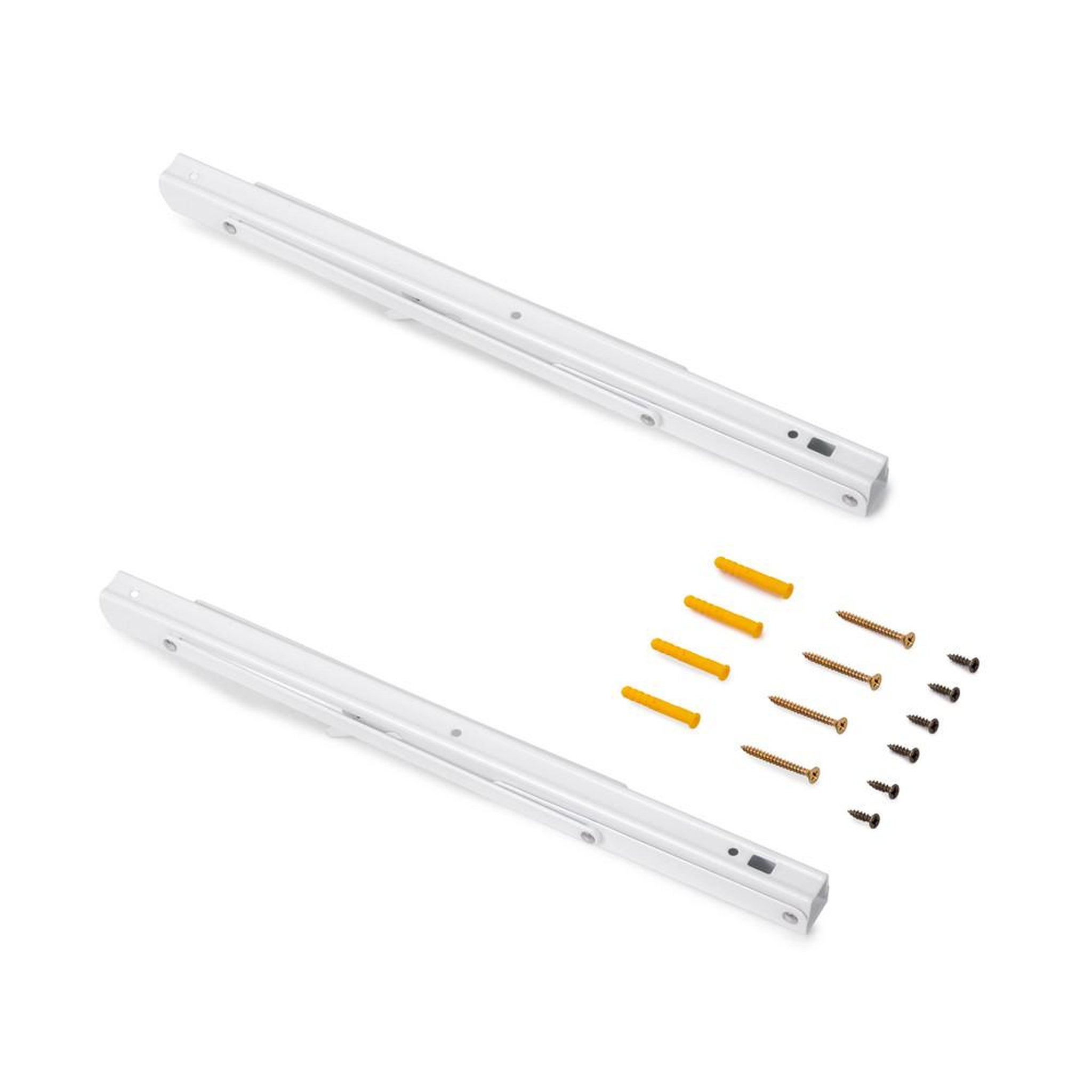 EMUCA SRL Lot de 20 charnières droite X91 - fermeture souple et Embase à visser- Acier- Titane