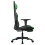 Voir la diapositive 5 : VIDAXL Chaise de jeu de massage et repose-pied Noir et vert Similicuir