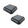 Voir la diapositive 1 : Lumisky Lot de 2 balise solaires QUADRY Noir Aluminium D12cm