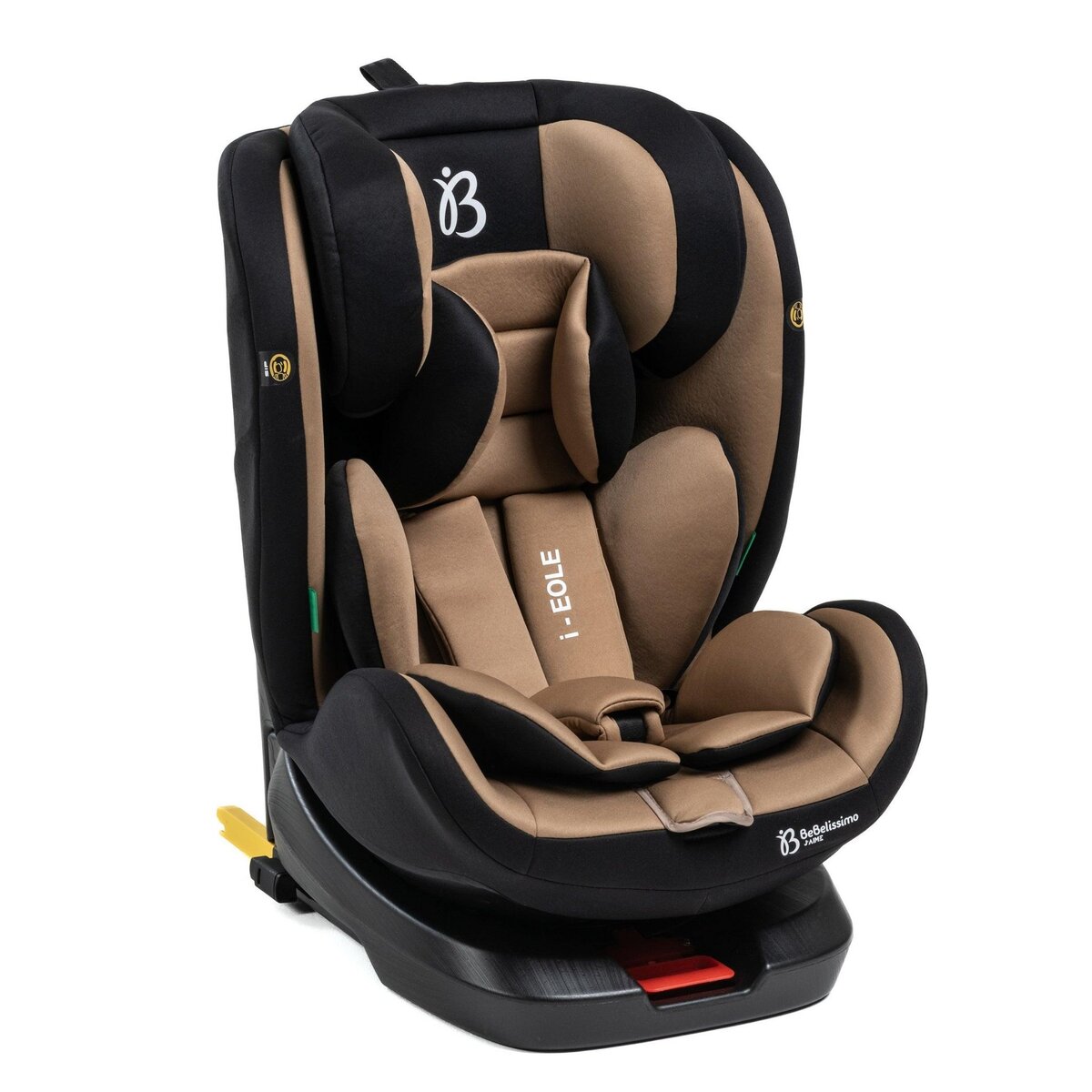 BEBELISSIMO BEBELISSIMO - Siège auto Isofix - pivotant 360 ° - groupe 0+/1/2/3 - (0-36kg) - i-EOLE - beige