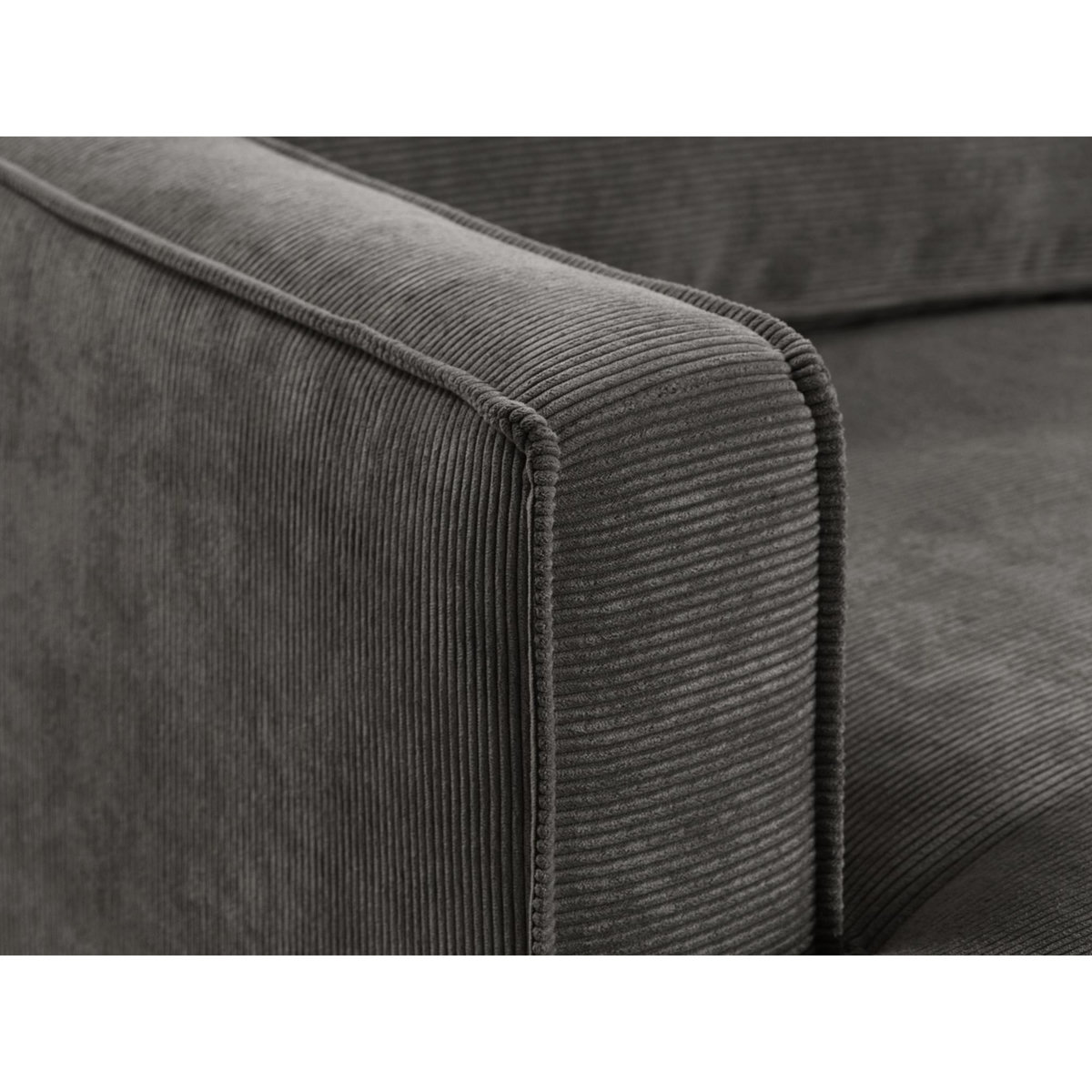 LISA DESIGN Jake - canapé d'angle droit - convertible - 5 places - en velours côtelé