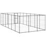 Voir la diapositive 4 : VIDAXL Chenil d extérieur pour chiens Acier 21,78 m²