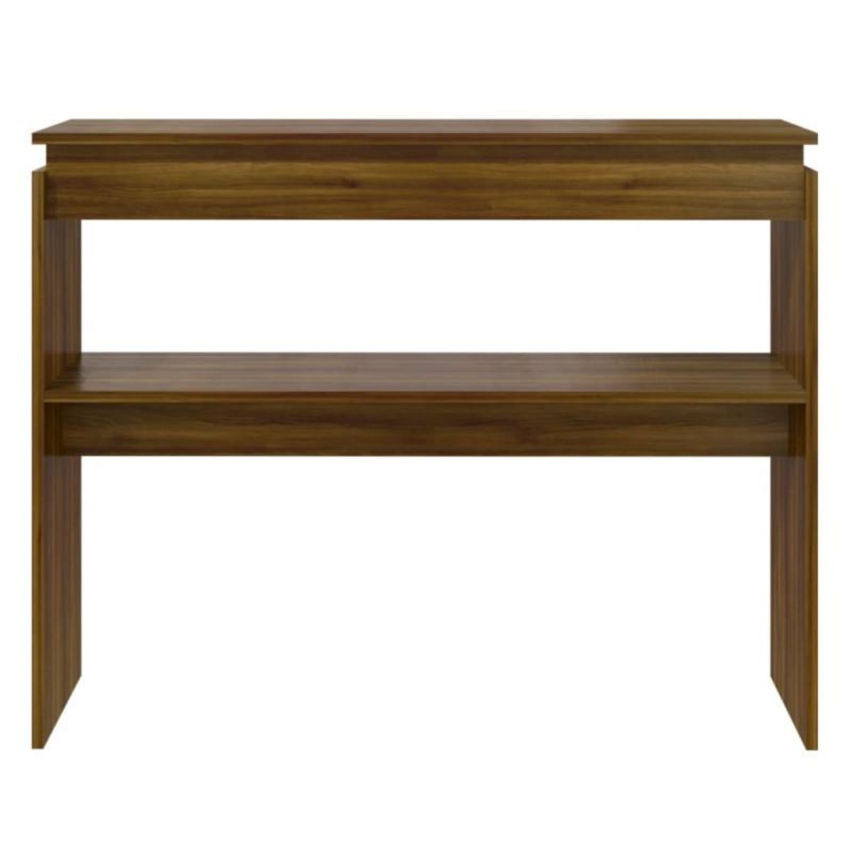 VIDAXL Table console Chêne marron 102x30x80 cm Bois d ingénierie