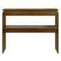 Voir la diapositive 3 : VIDAXL Table console Chêne marron 102x30x80 cm Bois d ingénierie