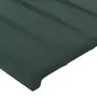 VIDAXL Tete de lit avec oreilles Vert fonce 103x16x78/88 cm Velours
