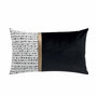 Voir la diapositive 1 : Paris Prix Coussin Déco Imprimé  Kenza  30x50cm Noir