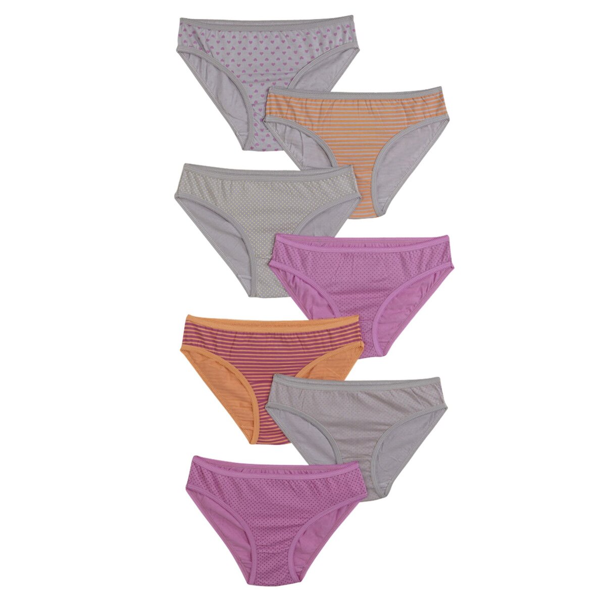 IN EXTENSO Lot de 7 slips fantaisies fille